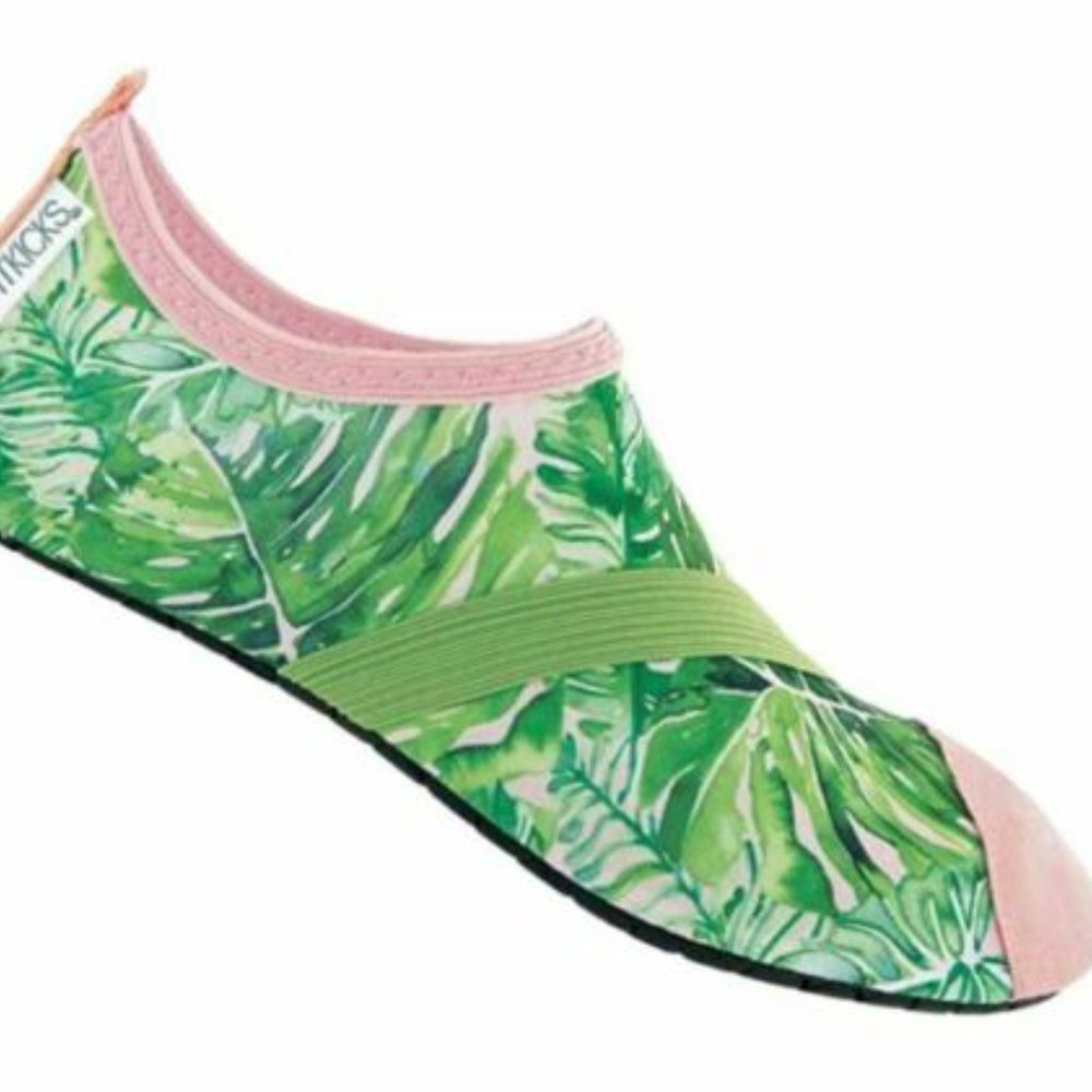 FITKICKS Foldable Active Lifestyle Minimalist Shoe in Pink Floral Size Small - Picture 4 of 7